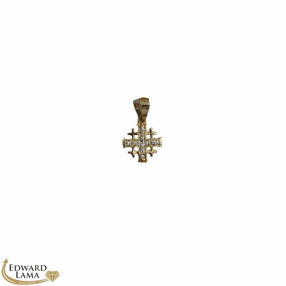 Jerusalem Cross With Zircon