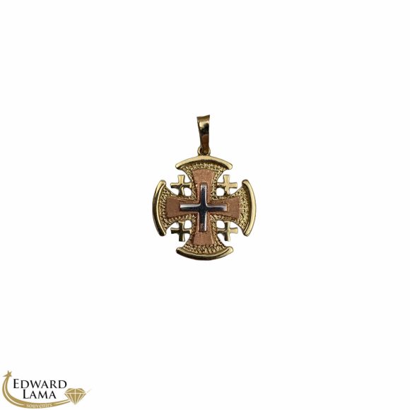 Jerusalem Cross French Design Tri Color
