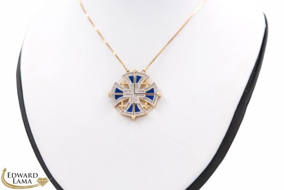 Open Jerusalem Cross French Design